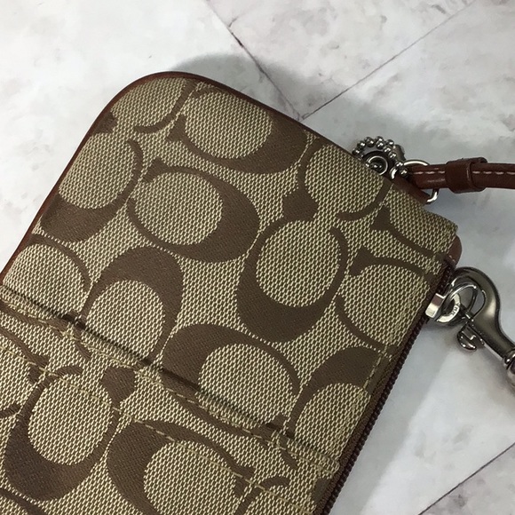 COACH Signature Mini Wristlet - Picture 5 of 6